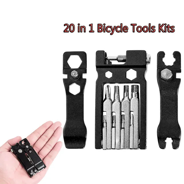 Multifunction 11 In1 Bicycle Repairing Set Bike Bike Repair Tool Kit Wrench Screwdriver Chain Hex Spoke Mountain Cycling Tools